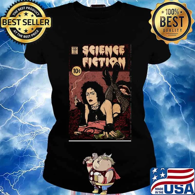 Science fiction smoking poster s Ladies tee