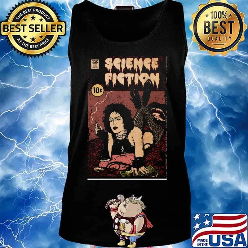 Science fiction smoking poster s Tank top