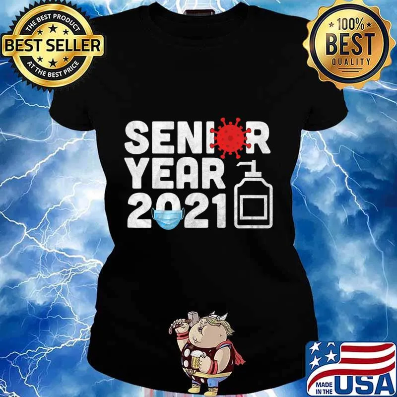 Senior 2021 Funny Gift Back To School - Class of 2021 Senior T-Shirt Ladies tee