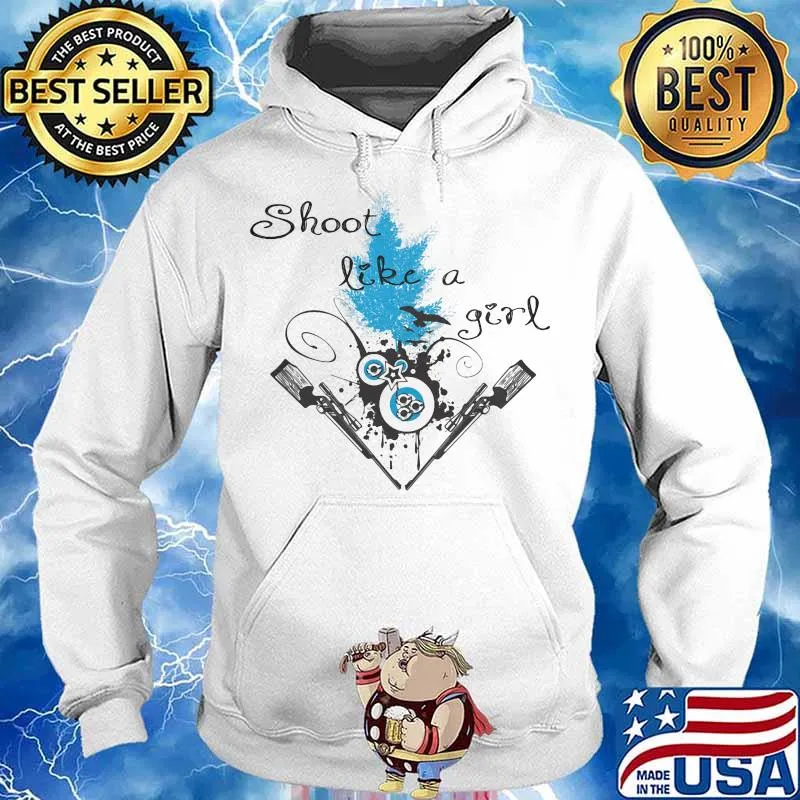 Shoot like a girl guns s Hoodie