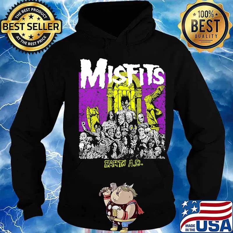Skeleton misfits earth ad s Hoodie