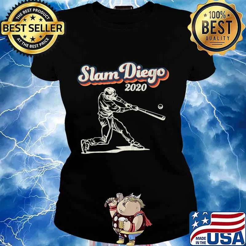 Slam Diego San Diego Souvenirs and Gift - Baseball Fans T-Shirt Ladies tee