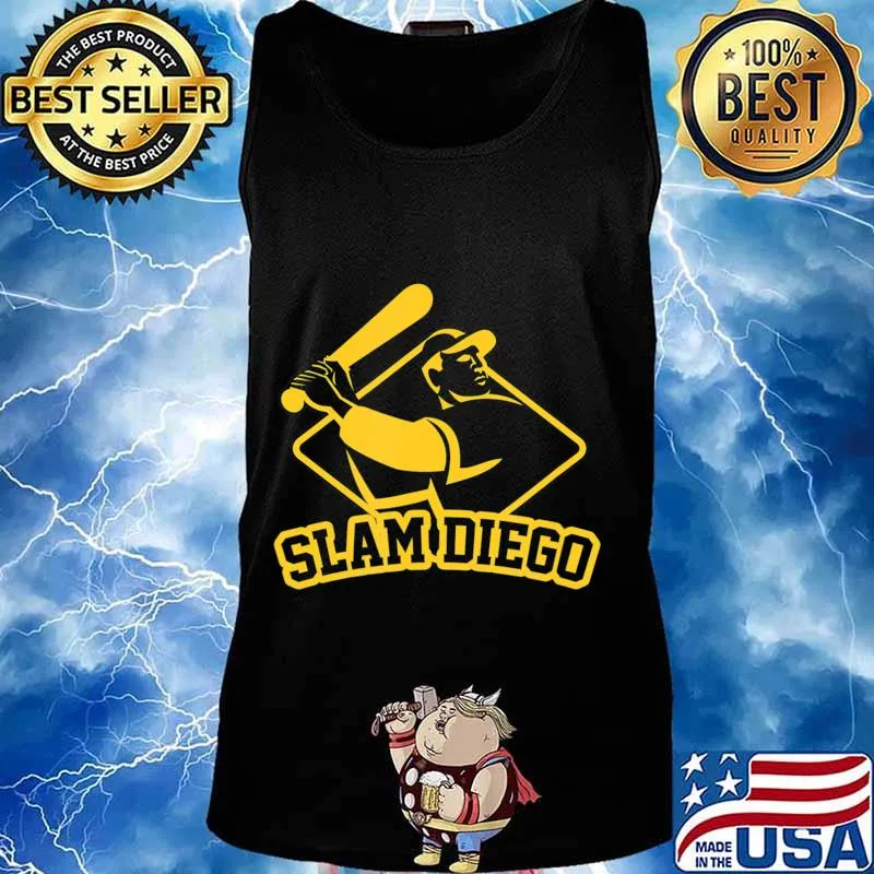 Slam Diego Shirt California Funny Home Run Hitting Baseball T-Shirt Tank top