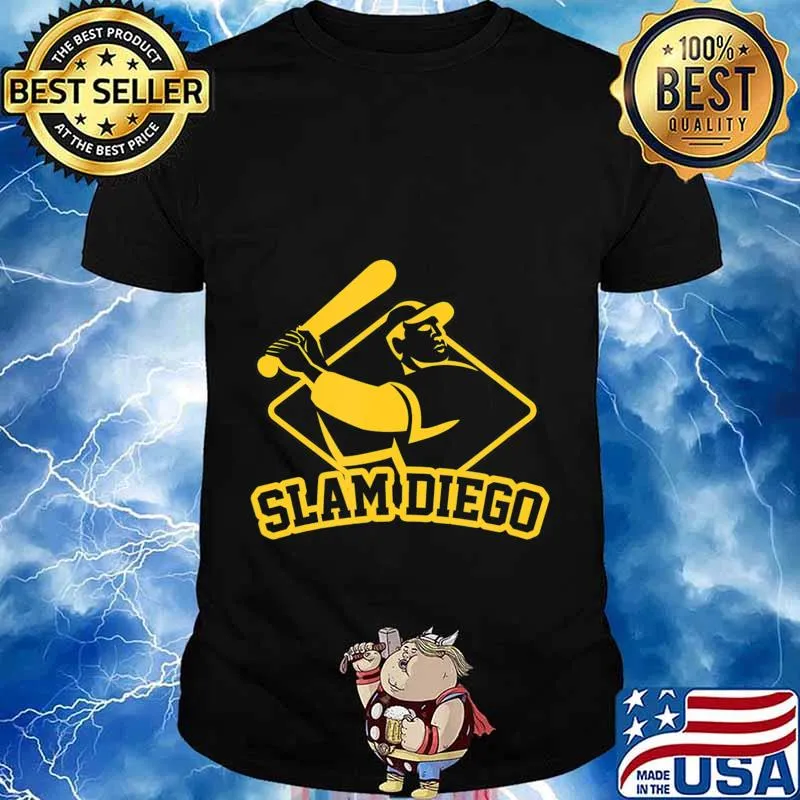 Slam Diego Shirt California Funny Home Run Hitting Baseball T-Shirt
