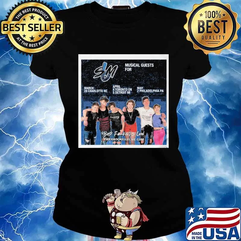 Sm6 band musical guests for best friends livel piperockelevie s Ladies tee