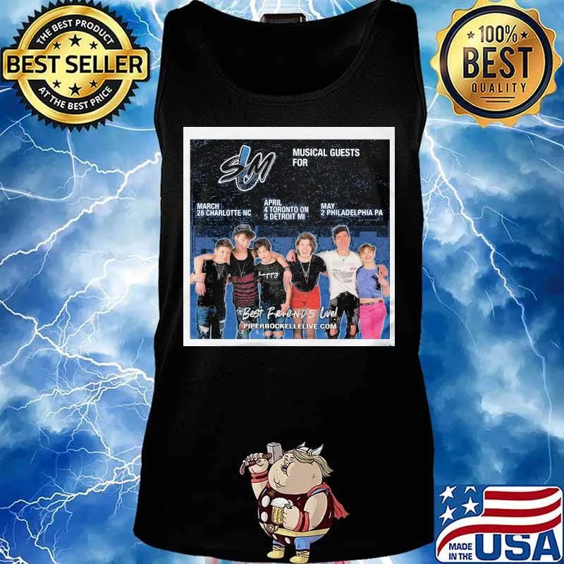 Sm6 band musical guests for best friends livel piperockelevie s Tank top