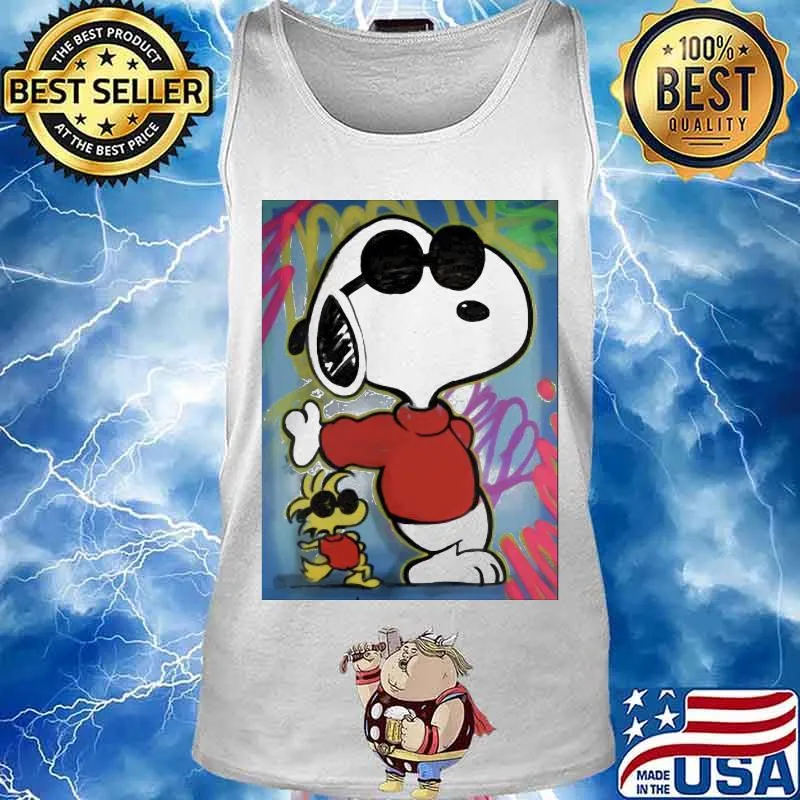 snoopy and woodstock art s Tank top