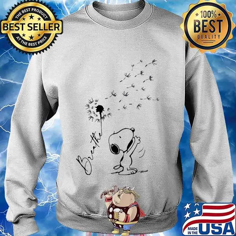 Snoopy dandelion flower breathe s Sweater
