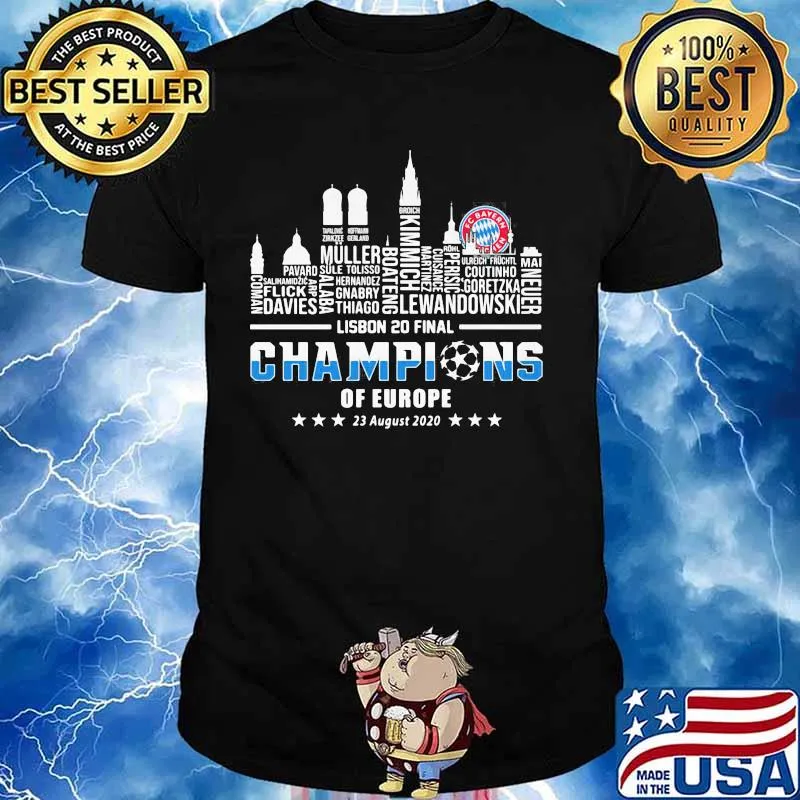 Soccer fc bayern munchen lisbon 20 final of europe shirt