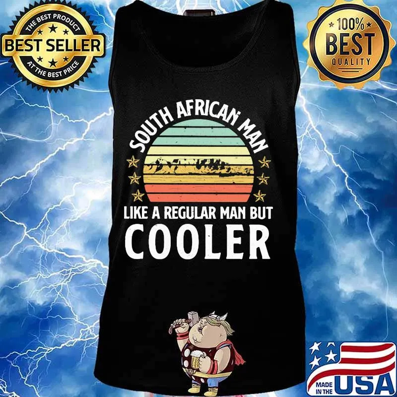 South african man like a regular man but cooler vintage retro s Tank top
