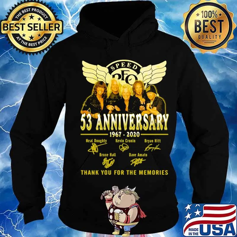 Speed 53rd anniversary 1967 2020 thank you for the memories signatures s Hoodie