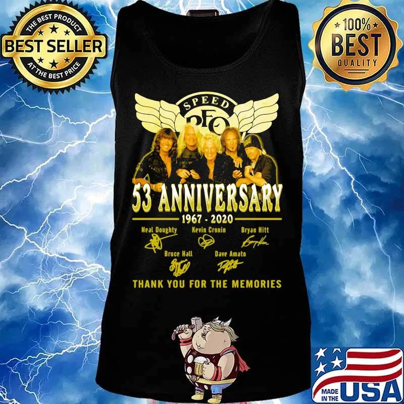 Speed 53rd anniversary 1967 2020 thank you for the memories signatures s Tank top