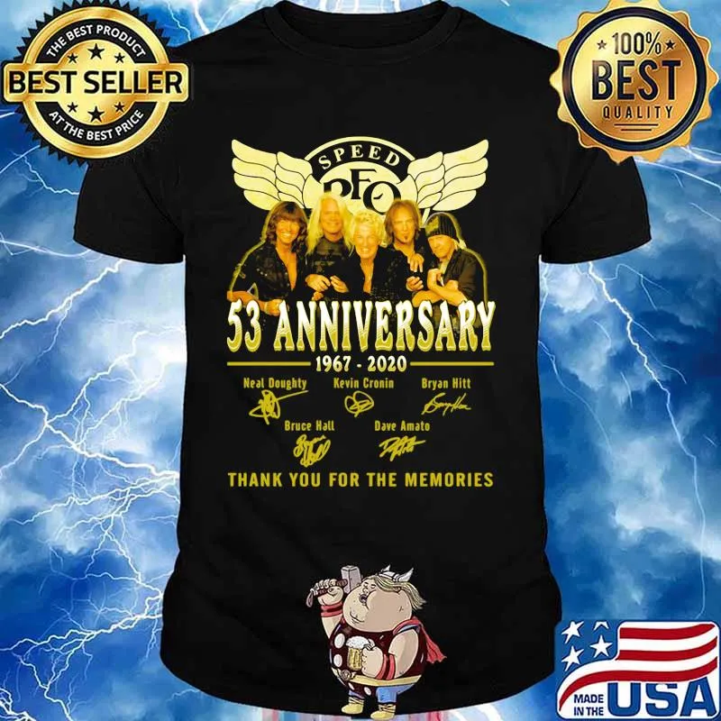 Speed 53rd anniversary 1967 2020 thank you for the memories signatures shirt
