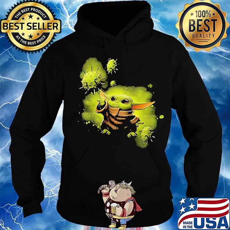 Star wars baby yoda covid-19 s Hoodie