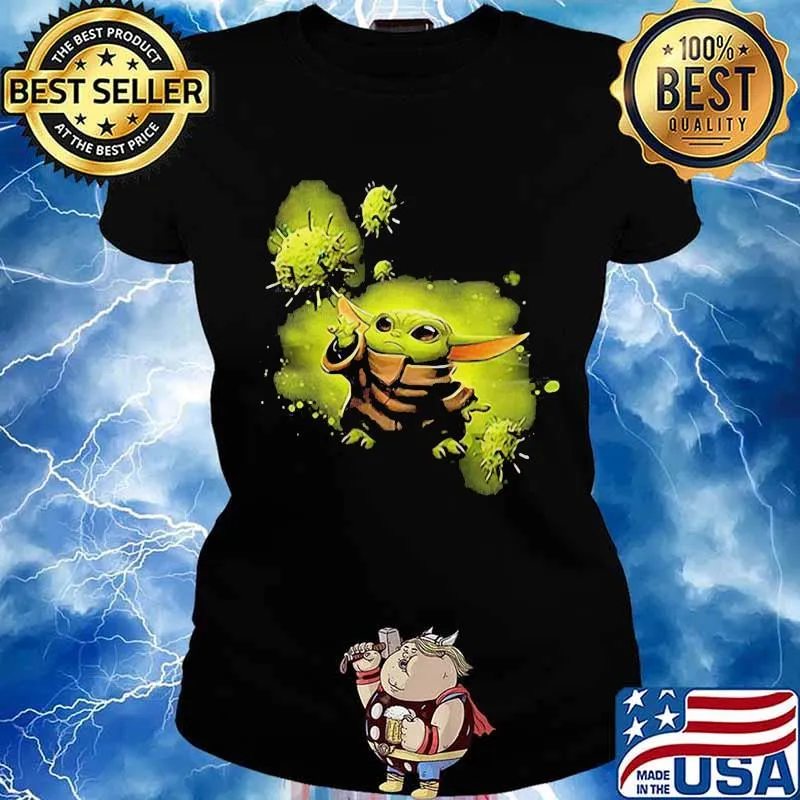 Star wars baby yoda covid-19 s Ladies tee
