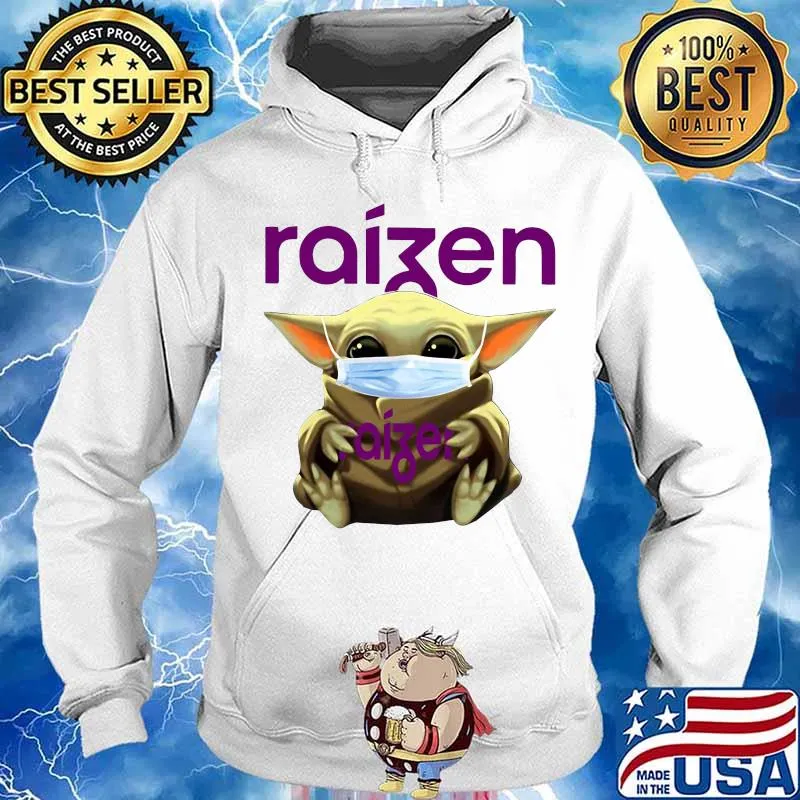 Star wars baby yoda mask hug raizen s Hoodie