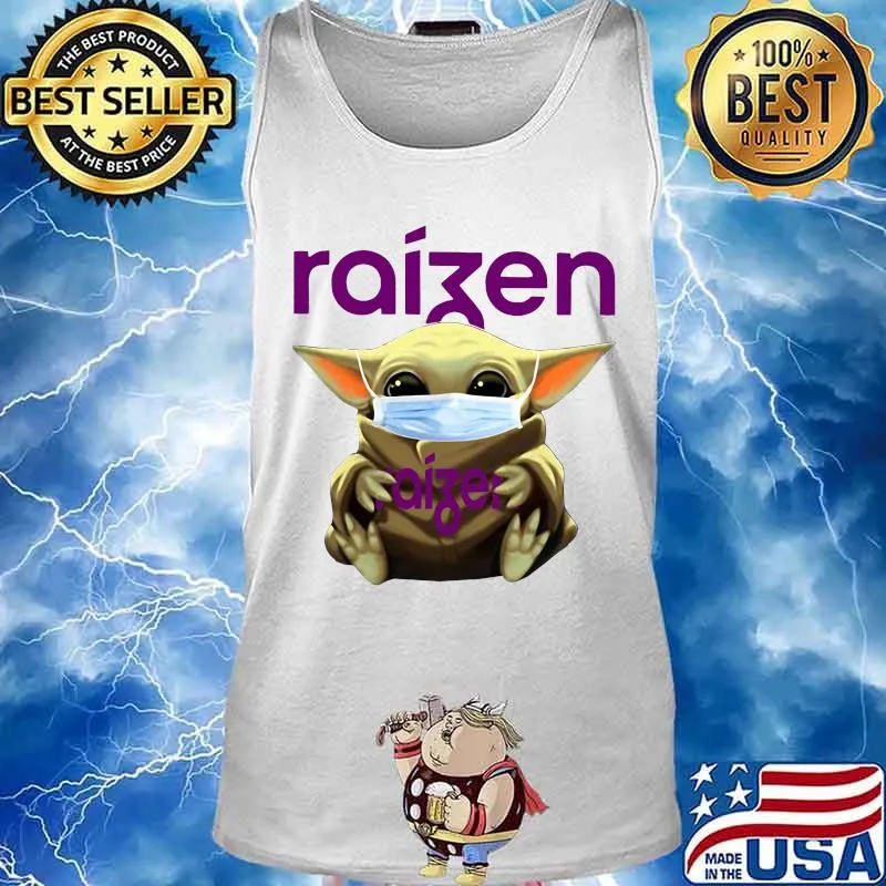 Star wars baby yoda mask hug raizen s Tank top