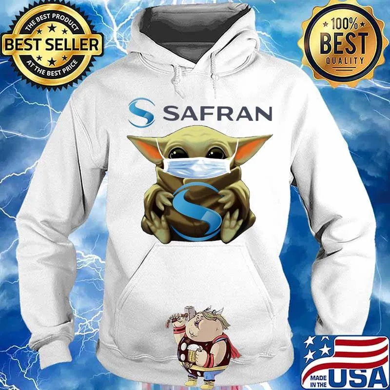 Star wars baby yoda mask hug safran s Hoodie