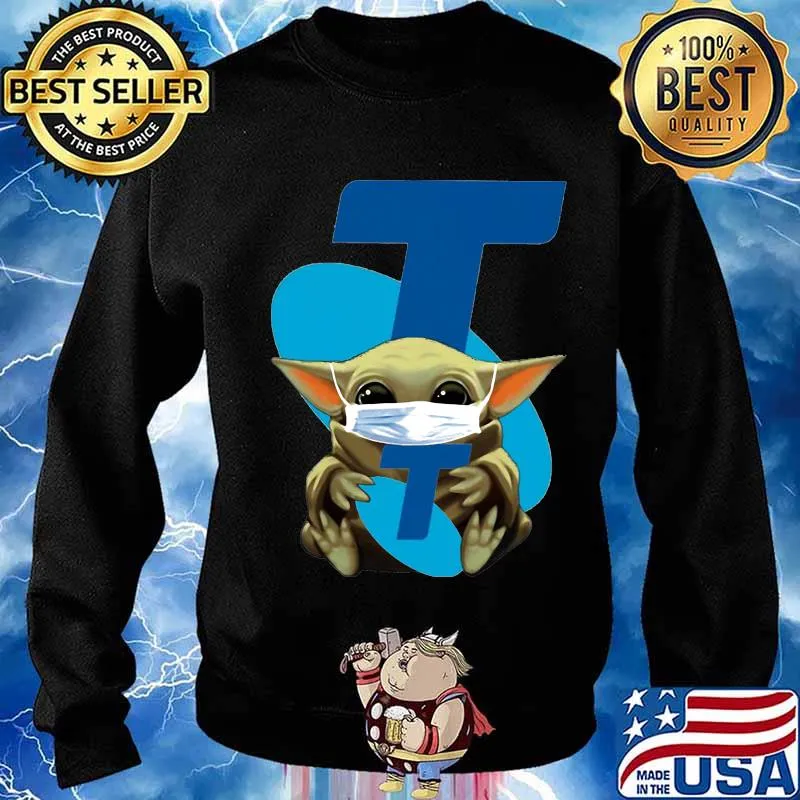Star wars baby yoda mask hug stellar s Sweater