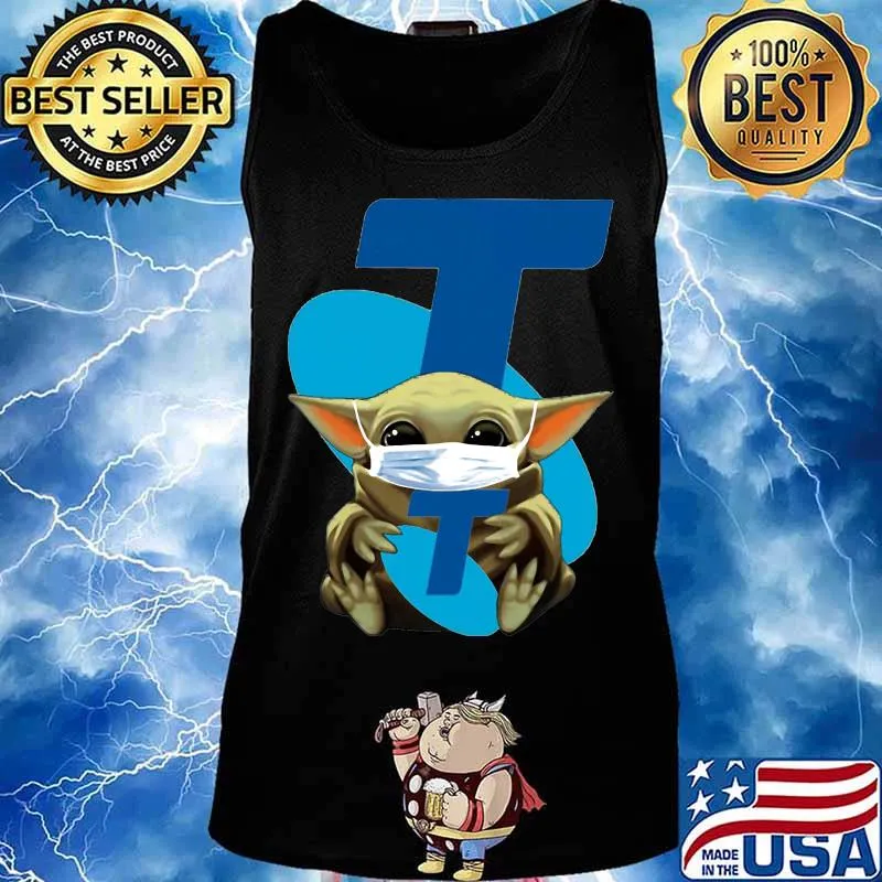Star wars baby yoda mask hug stellar s Tank top
