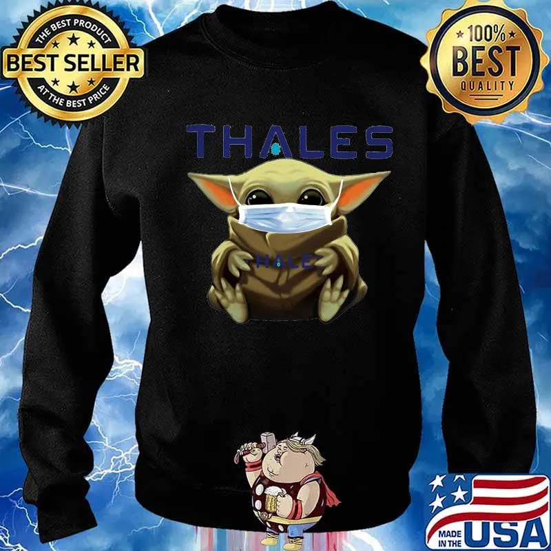 Star wars baby yoda mask hug thales s Sweater