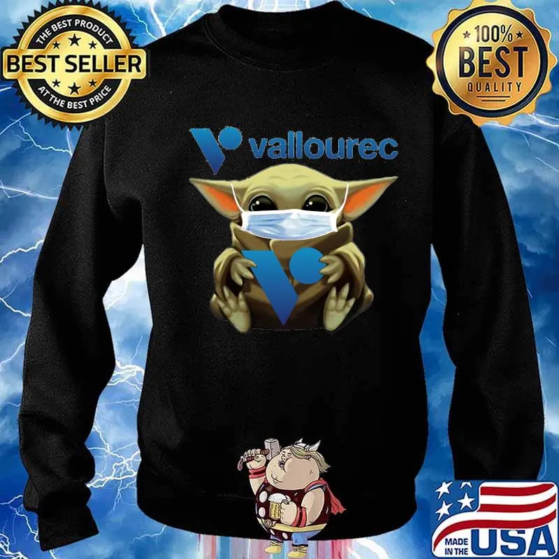 Star wars baby yoda mask hug vallourec s Sweater