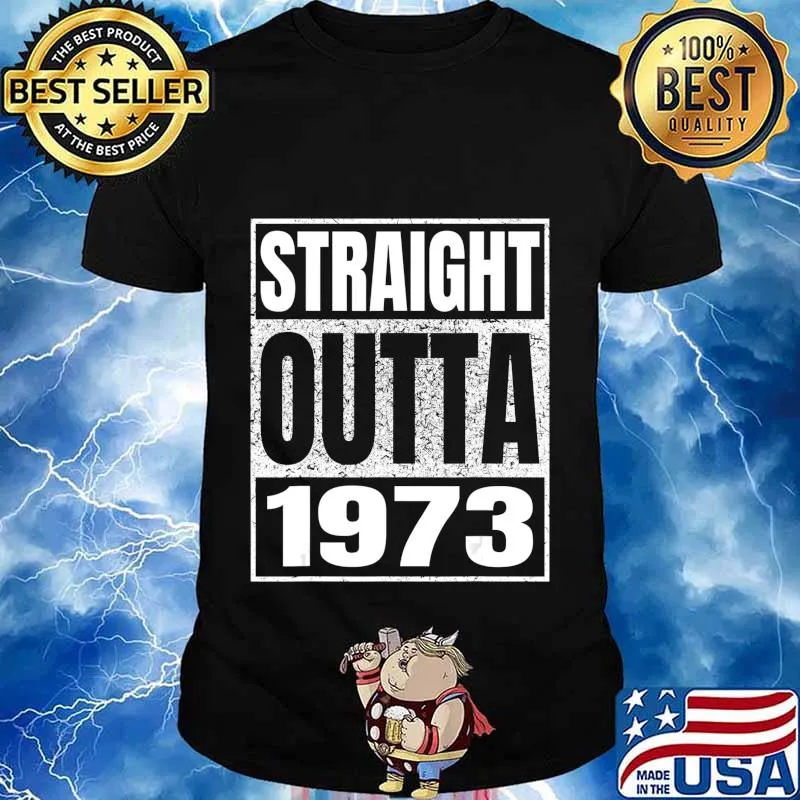 Straight Outta 1973 47th Birthday Gifts 47 Years Age Vintage T-Shirt