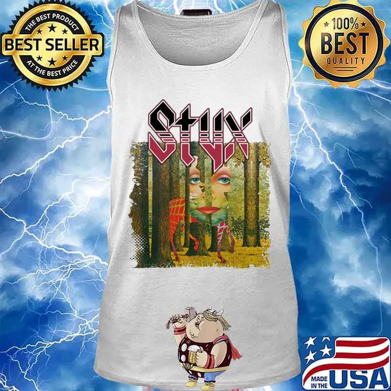 Styx the grand illusion album cover s Tank top