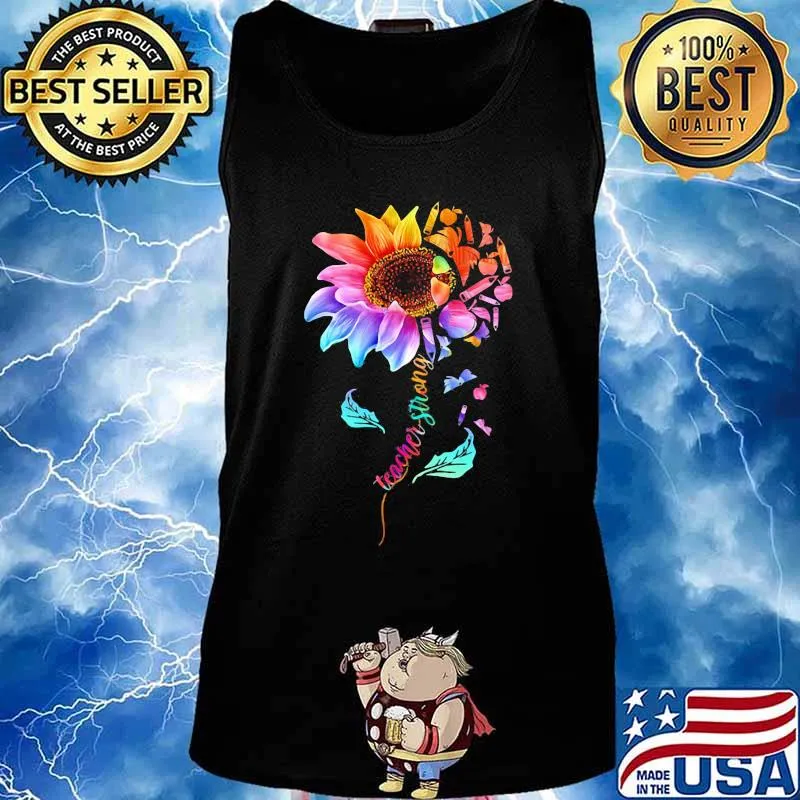 Sunflower teacher strong apple pencil s Tank top