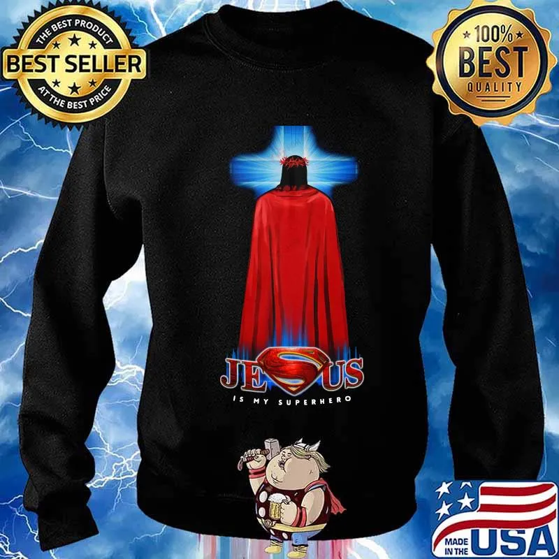 Superman jesus cross christian religious s Sweater