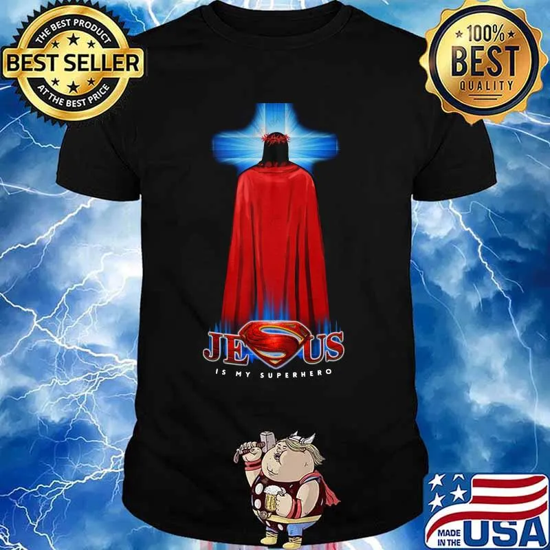 Superman jesus cross christian religious shirt