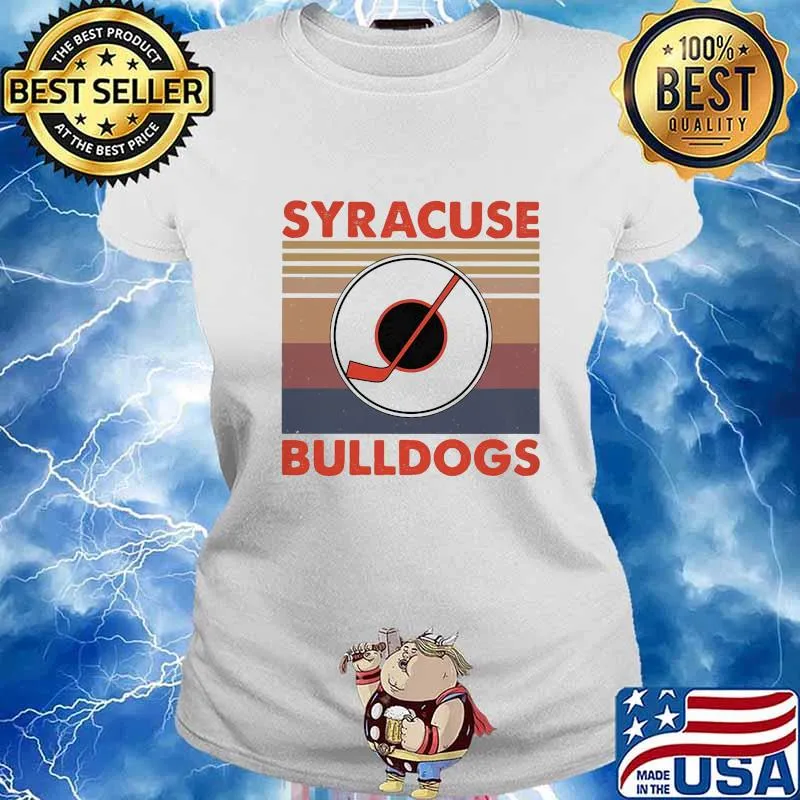 Syracuse Bulldogs Hockey Vintage Retro Shirt Ladies tee