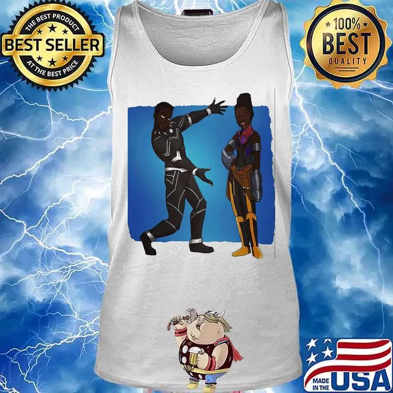 T'challa and shuri black panther marvel heroes s Tank top