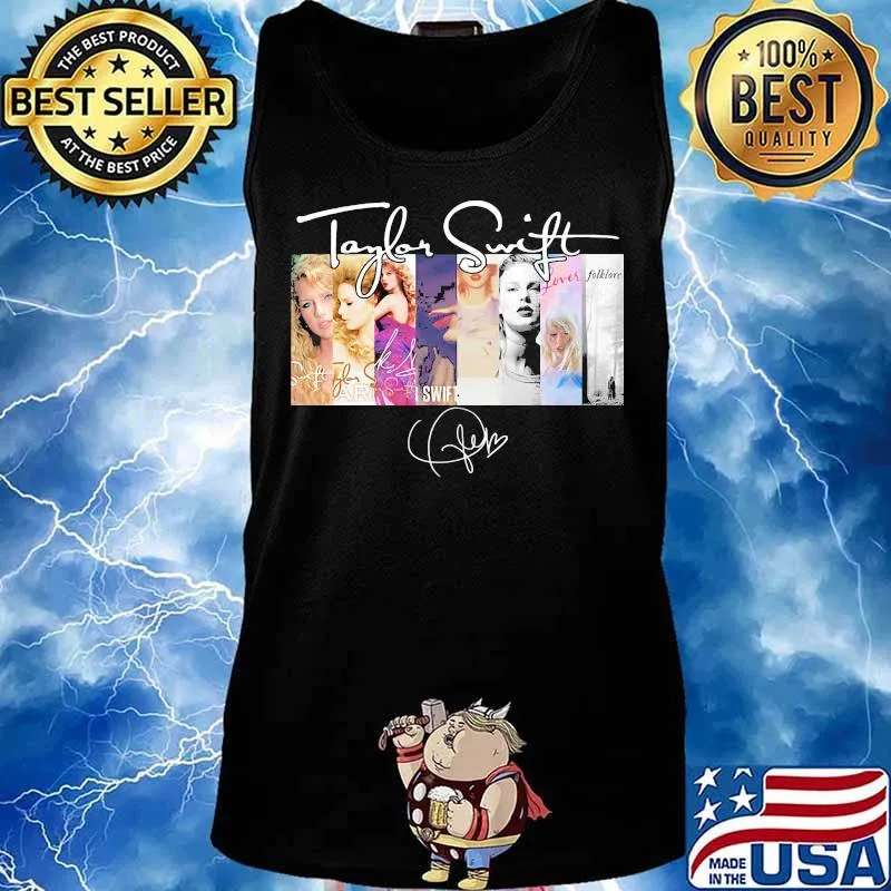 Taylor swift albums signatures s Tank top