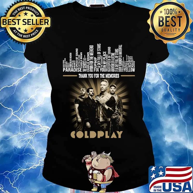 Thank you for the memories coldplay s Ladies tee