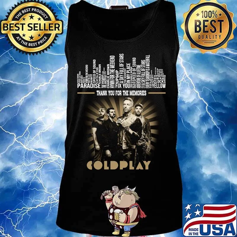 Thank you for the memories coldplay s Tank top