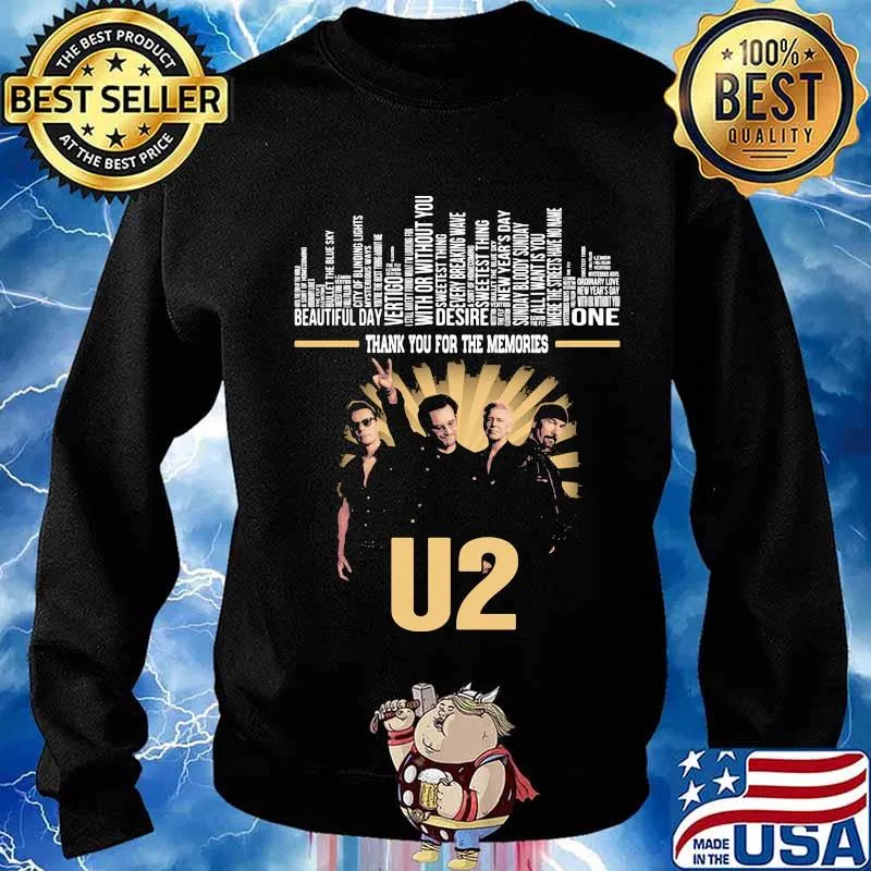Thank you for the memories U2 band members light s Sweater