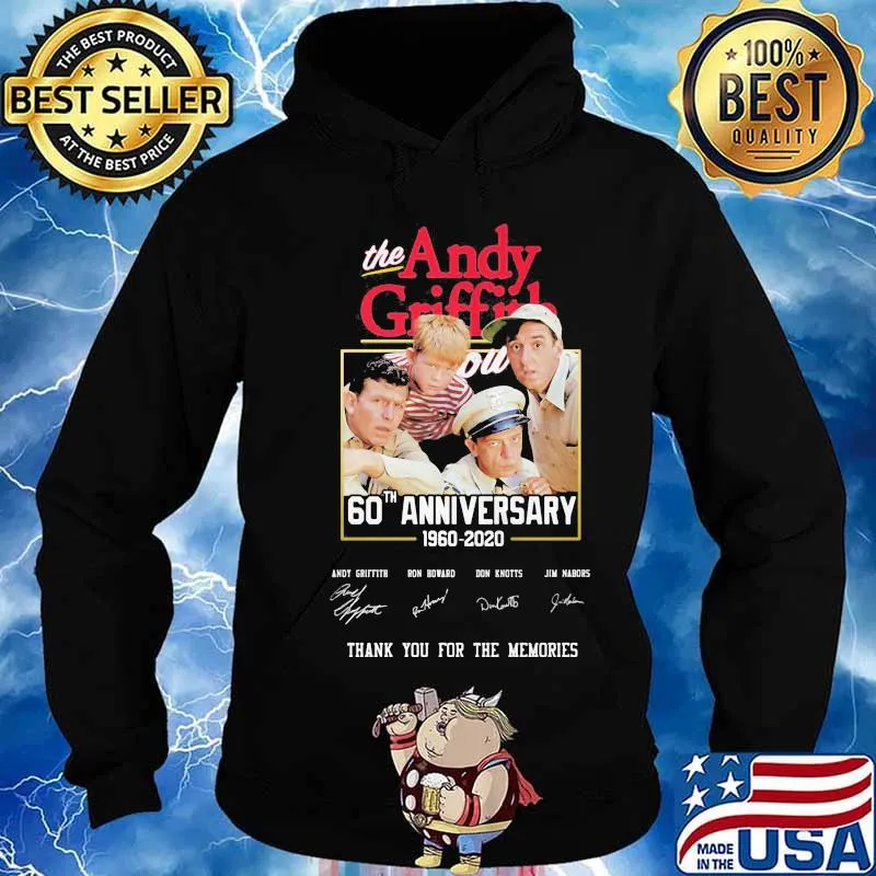The andy griffith 60th anniversary 1960 2020 thank you for the memories signatures s Hoodie