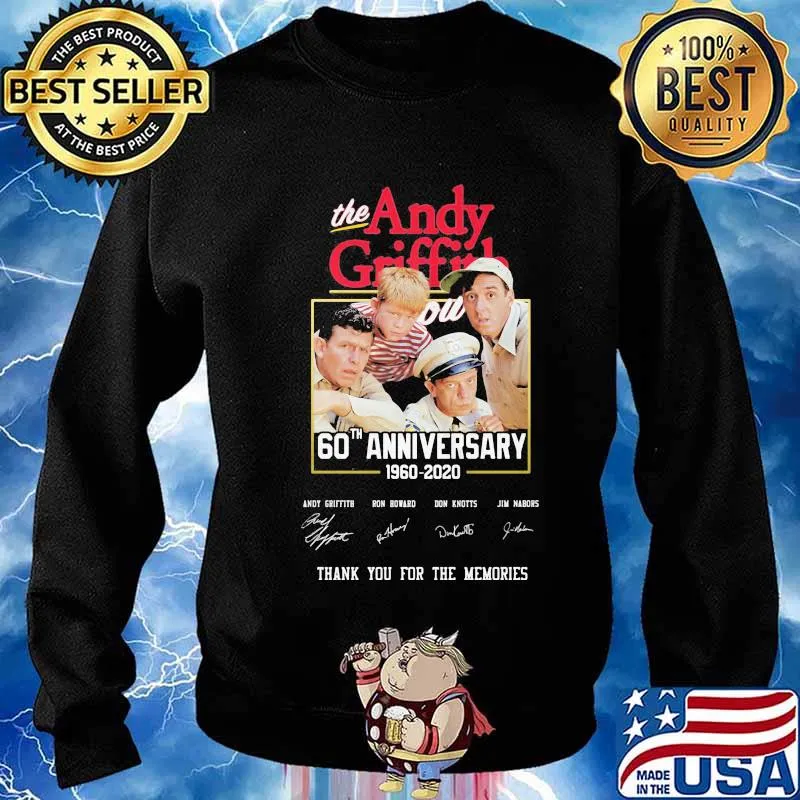 The andy griffith 60th anniversary 1960 2020 thank you for the memories signatures s Sweater
