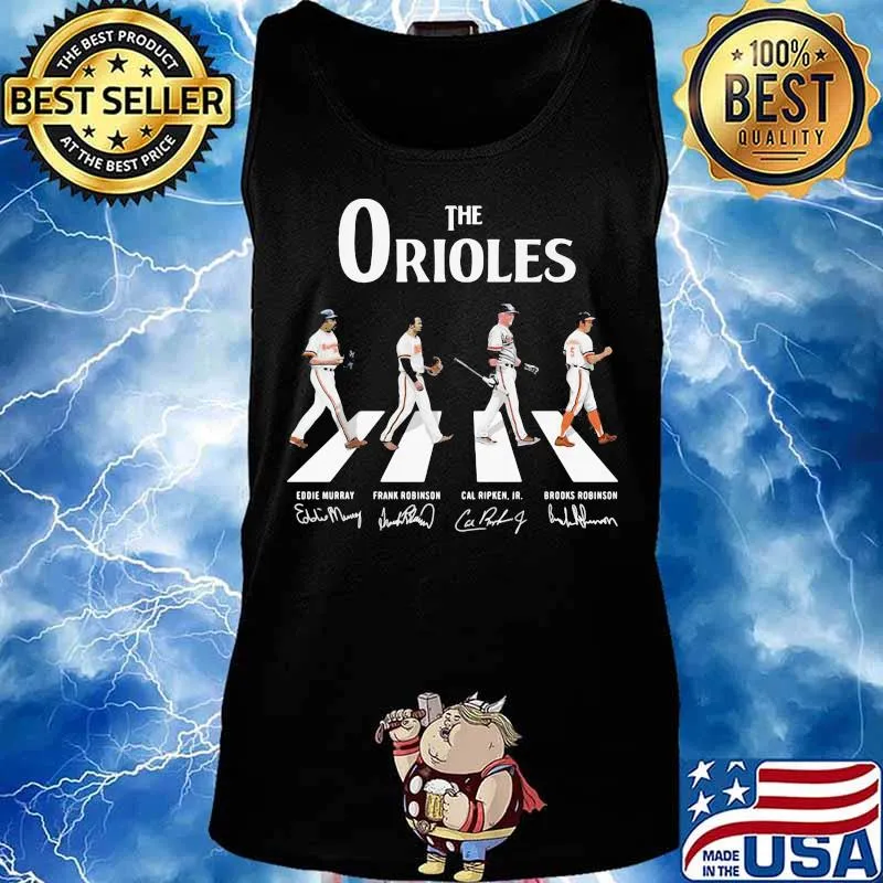 The baltimore orioles crossing the line signatures s Tank top