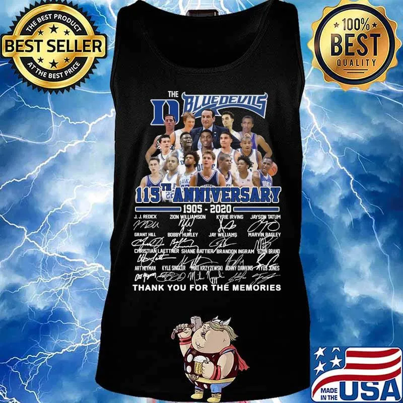 The blue devis 115th anniversary 1905 2020 thank you for the memories signatures s Tank top