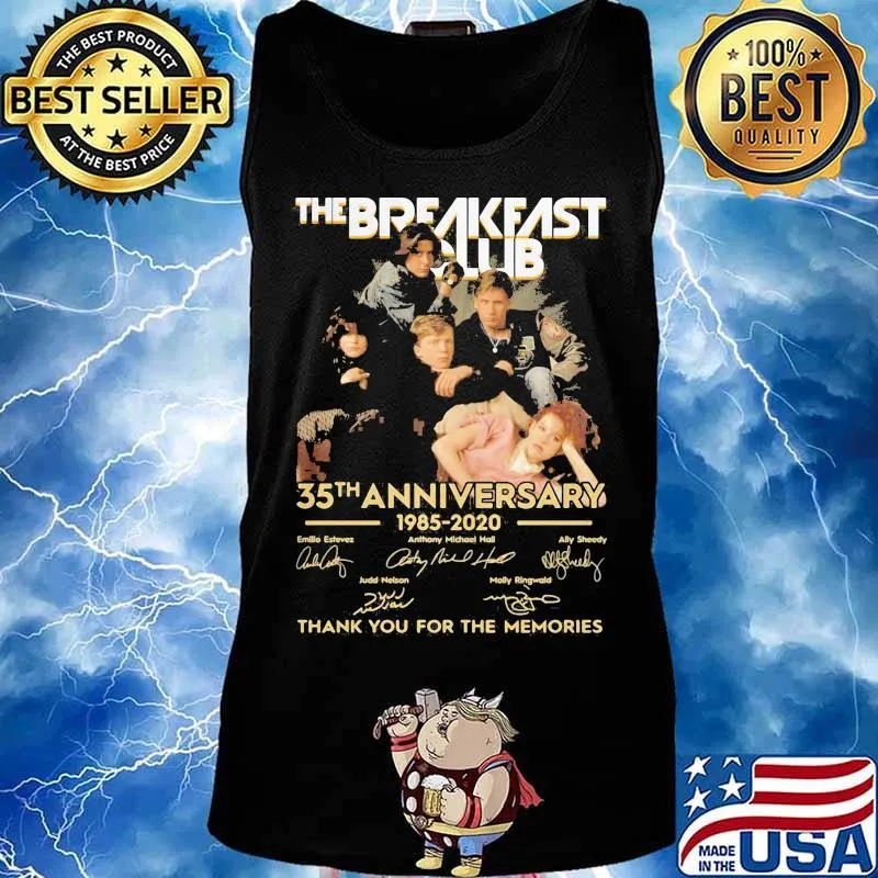 The breakfast club 35th anniversary 1985 2020 thank you for the memories signatures s Tank top