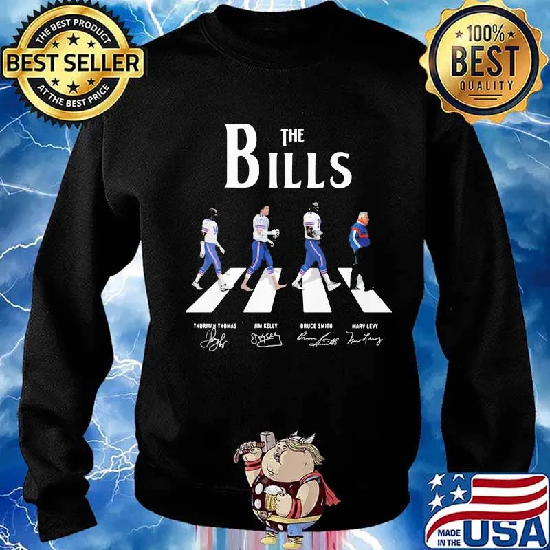 The buffalo bills football abbey road signatures s Sweater