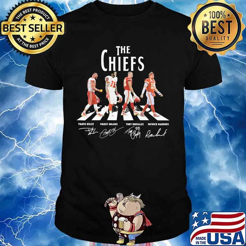 The chiefs abbey road players signatures shirt