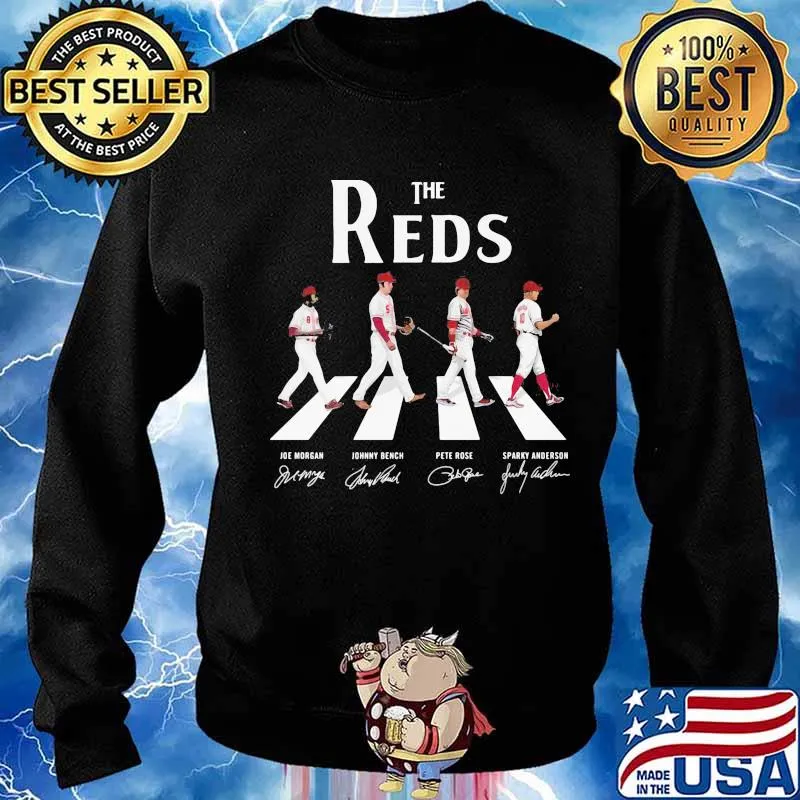 The cincinnati reds crossing the line signatures s Sweater