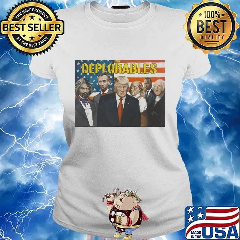 The Deplorables American Flag s Ladies tee