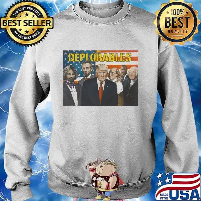The Deplorables American Flag s Sweater