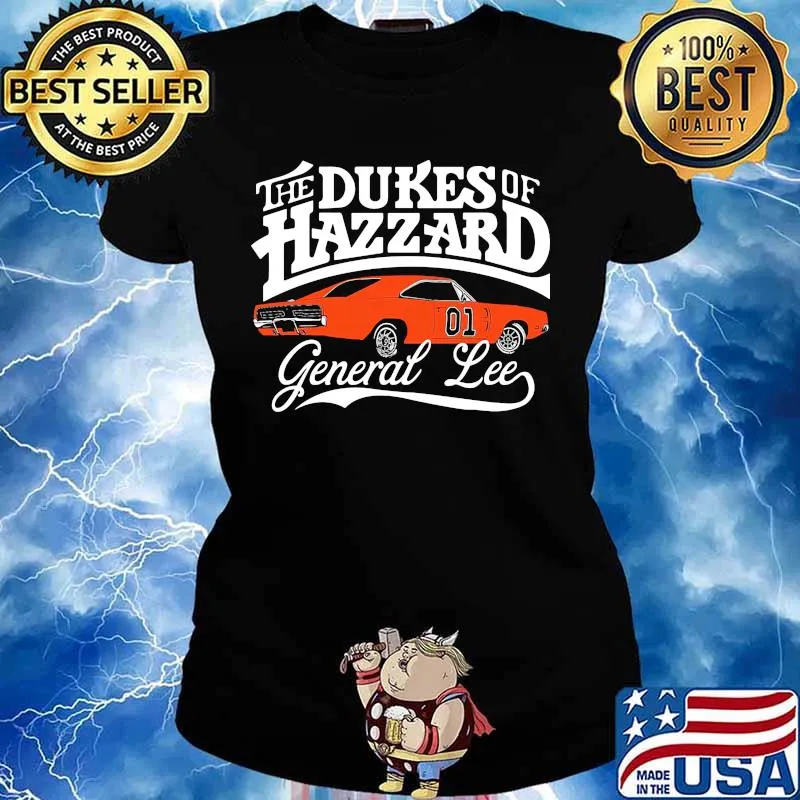 The dukes of hazzard general lee car 01 s Ladies tee