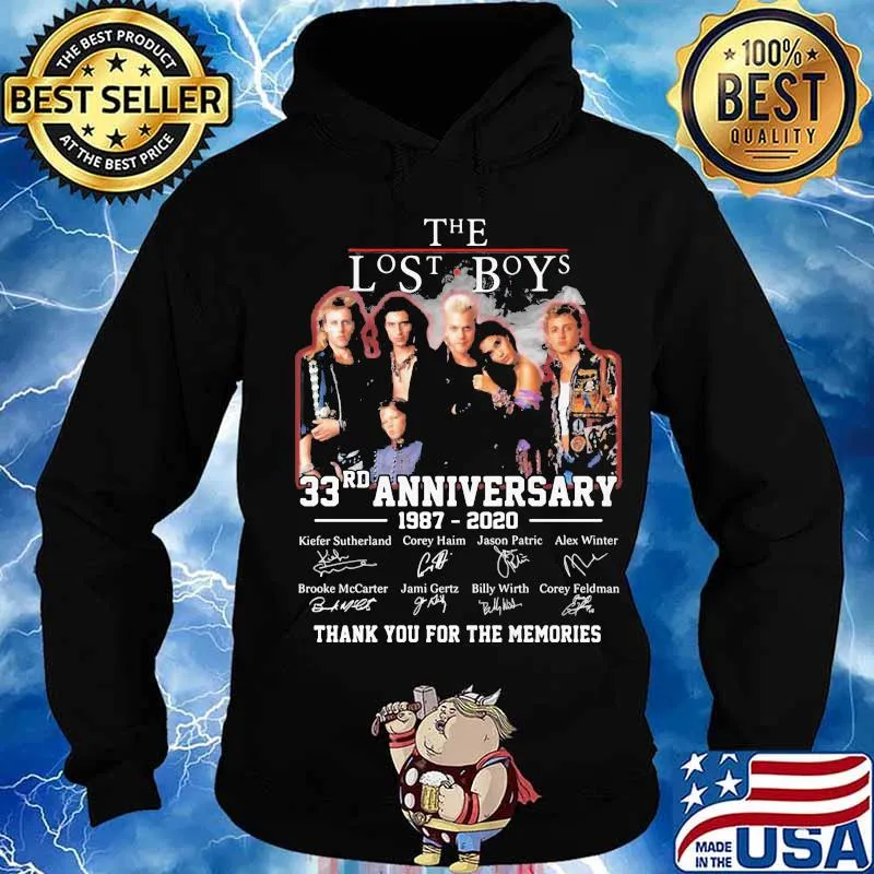 The lost boys 33rd anniversary 1987 2020 thank you for the memories signatures s Hoodie