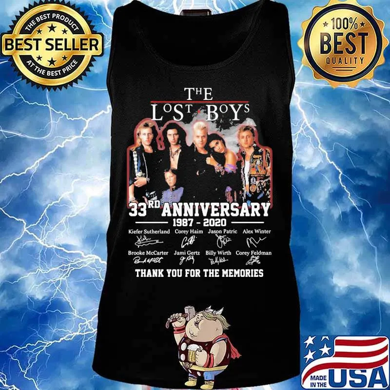 The lost boys 33rd anniversary 1987 2020 thank you for the memories signatures s Tank top